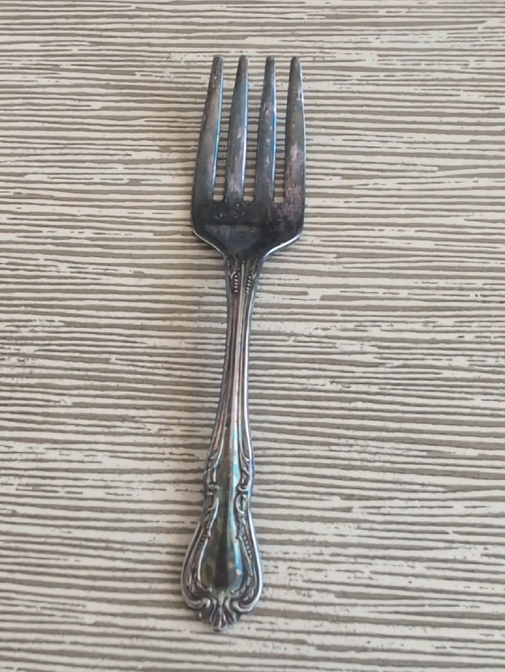 WM A Rogers Vintage Silver Small Chalis Pattern Fork - Classic Ornate Handle